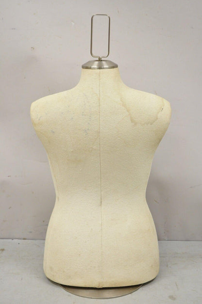 Counter Top Torso Dress Form Mannequin on Revolving Pedestal Base