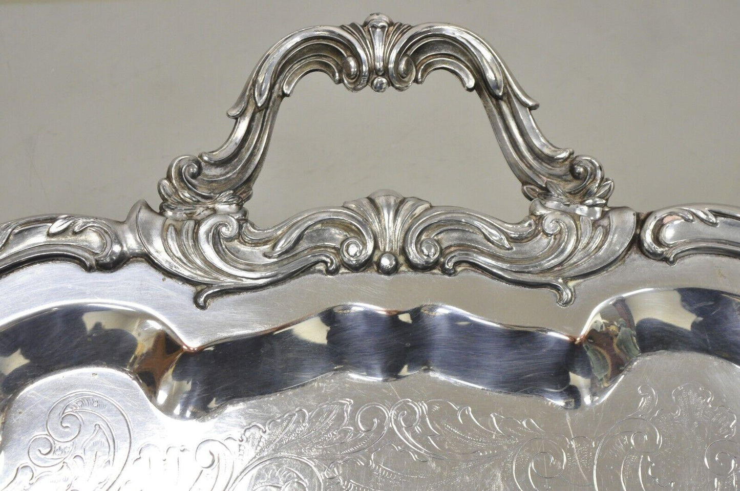 Vintage FB Rogers Silver Co 2377 Silver Plated 29" Serving Platter Tray