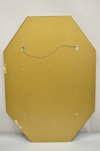 Mastercraft Brass Octagonal Frame Wall Mirror Attr. Bernhard Rohne