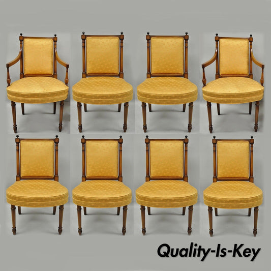 8 Maslow Freen  French Empire Directoire Style Mahogany Dining Chairs