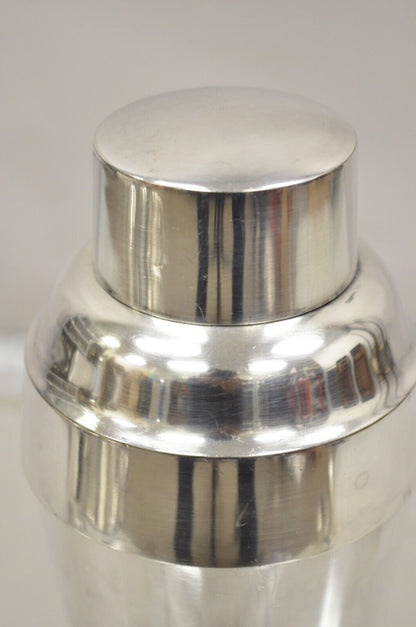 Vintage GM Co. Silver Plated Art Deco Cocktail Bar Martini Shaker