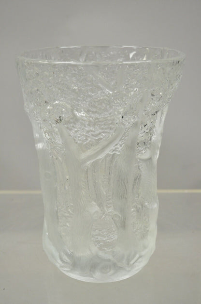 Art Deco Josef Inwald Dans La Foret Forest Trees Barolac Art Glass Vase