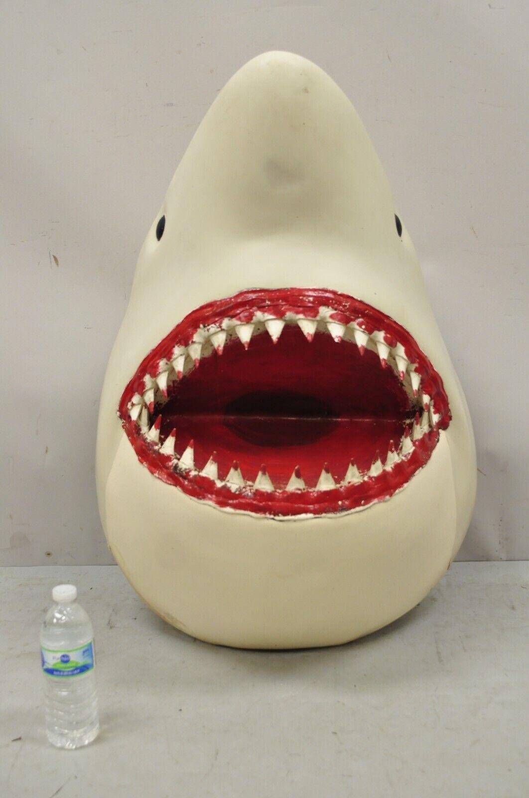 Vintage 23" Molded Rubber Jaws Great White Shark Replica Movie Prop