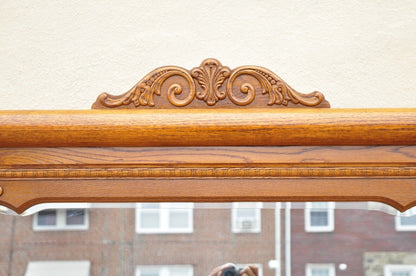 Lexington Victorian Sampler Oak Triple Dresser with Mirror