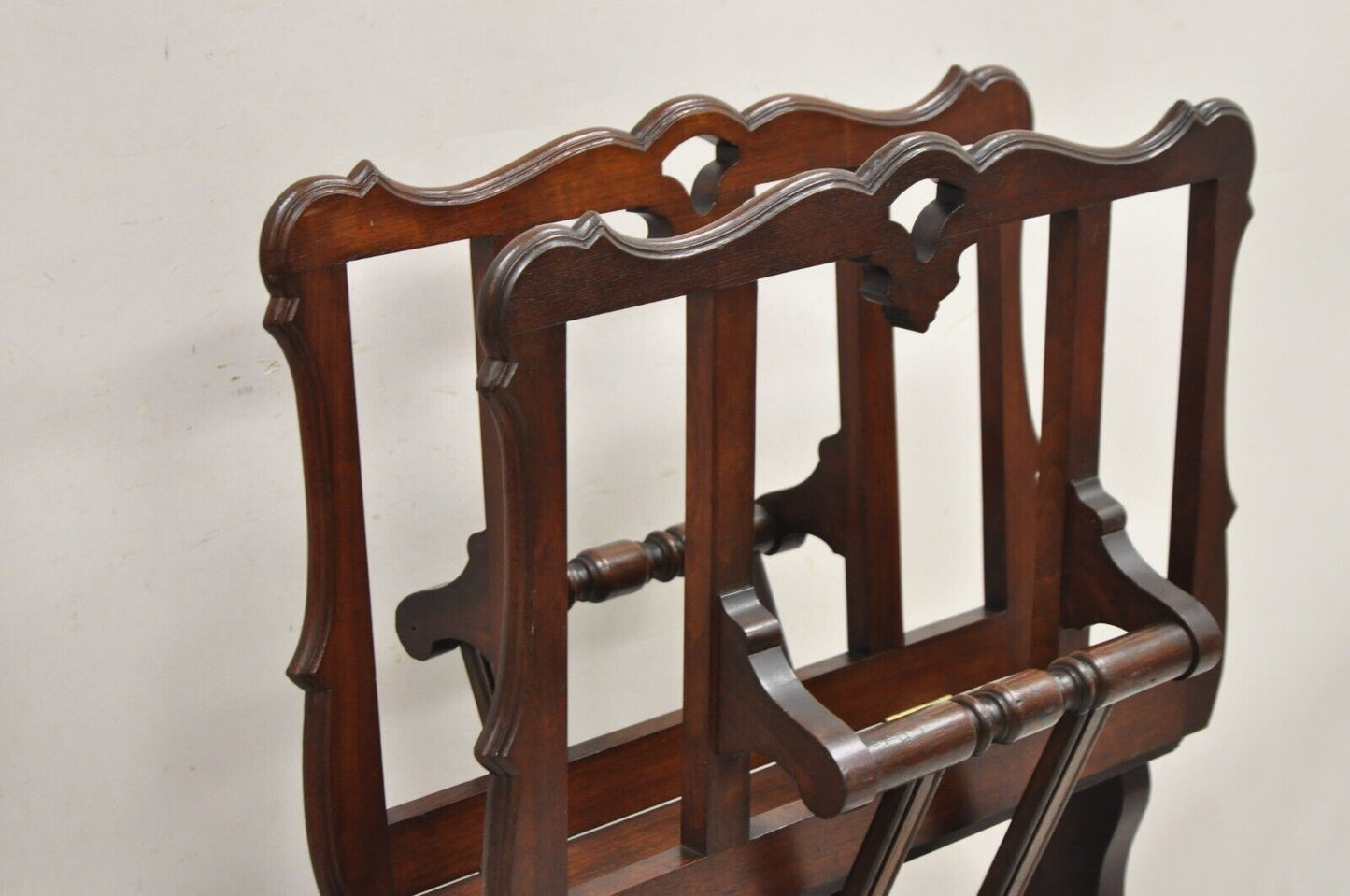 Antique American Victorian Carved Black Walnut Adjustable Folio Print Stand