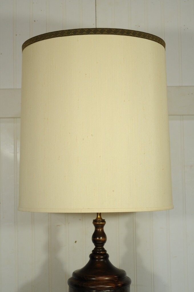 Vintage Ethan Allen Pine Cogwheel Nautical Rope Table Reading Lamp