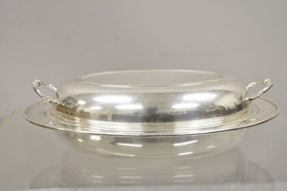 Vintage Sheffield Silver Co USA Silver Plated Lidded Vegetable Serving Dish