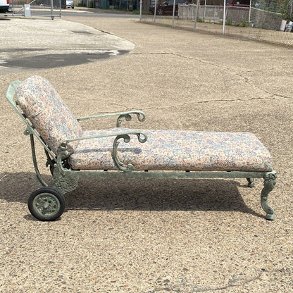 Landgrave Cast Classics Victorian Aluminum Garden Patio Chaise Lounge Chair