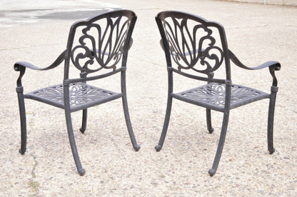KB Patio Elizabeth Collection Aluminum Garden Patio Dining Arm Chairs - Set of 6
