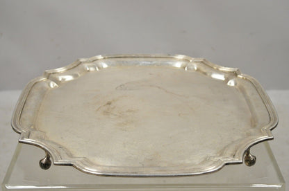 Friedman Silver Co. Silverplate Footed Scalloped Edge Regency Tray Platter