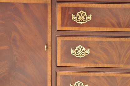 Hickory Chippendale Banded Inlay China Cabinet American Masterpiece Collection