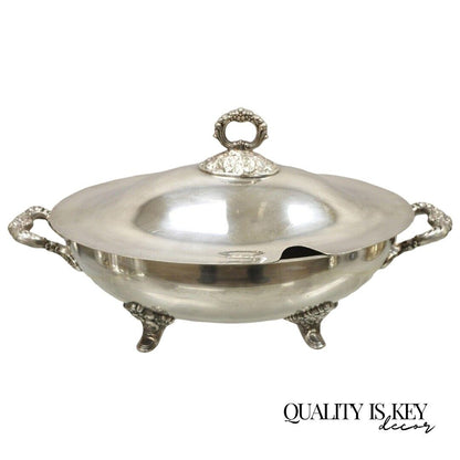 Poole Epca Lancaster Silver Plate Lidded Regency Style Soup Tureen Serving Bowl