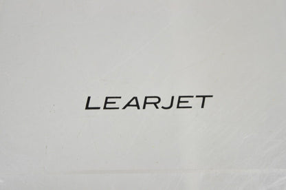 Vintage Learjet 16" Model Airplane Desk Plane Painted Metal on Acrylic Stand