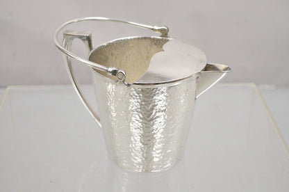 Vintage T&T Hand Hammered Silver Plated Art Deco Small Watering Can Pitcher