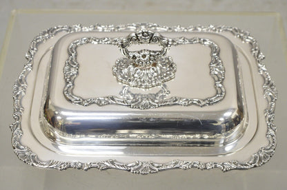 Vintage Community Ascot Silver Plated Victorian Style Lidded Serving Platter