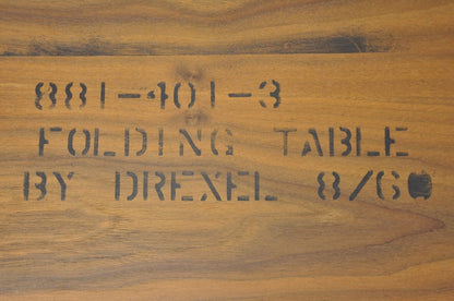 Stewart MacDougall Kipp Stewart Drexel Walnut Folding Campaign Table (A)