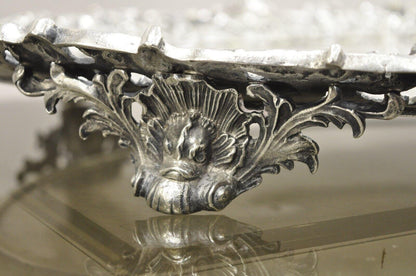 French Renaissance Bacchanal Scene Silver Plated Bacchus Figural Salver Tray