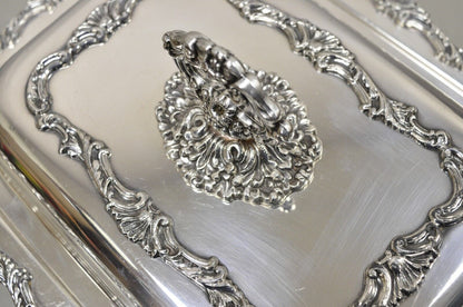 Vintage Community Ascot Silver Plated Victorian Style Lidded Serving Platter