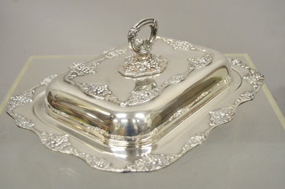 Oneida Silver Plated Grape Vine Regency Style Covered Serving Dish