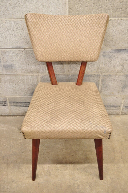 Mid Century Gilbert Rohde Jens Risom Style Mahogany Dining Side Chair (C)