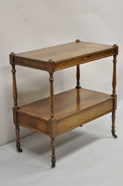 Vintage Hickory Chair Co English Regency Style Rosewood One Drawer Side Table