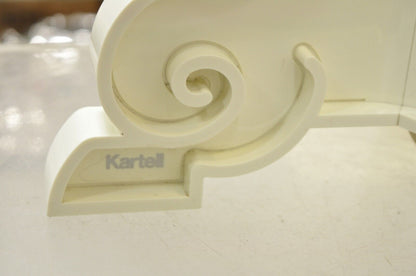 Kartell Ferruccio Laviani Bourgie White Baroque Table Lamp with Shade