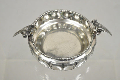 Vintage Barbour Silver Co. Silver Plated Figural Cardinal Birds Nut Dish