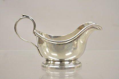 Vintage Christofle Victorian Silver Plated Small Sauce Gravy Boat with Handle