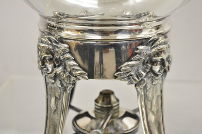 Gorham Co Figural Silver Plated Art Deco Ball Form Samovar Hot Water Dispenser