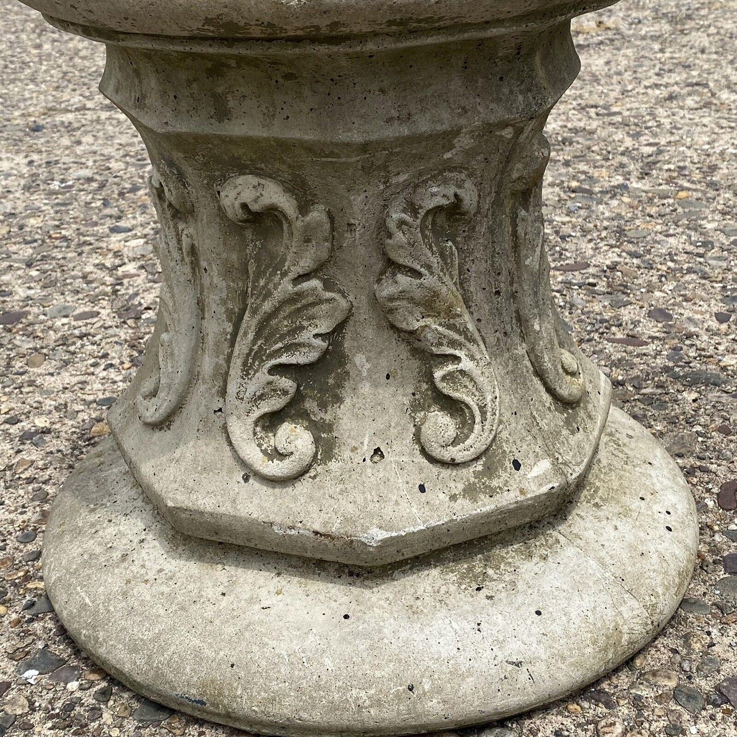 Italian Classical French Regency Style 16" Cement Outdoor Garden Pedestal - Pair