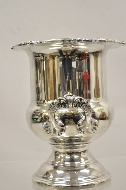 Silver Plated Trophy Cup Victorian Style Champagne Chiller Wine Ice Bucket