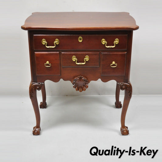 Vintage Chippendale Mahogany Ball and Claw Lowboy Chest by Lexington Heirloom