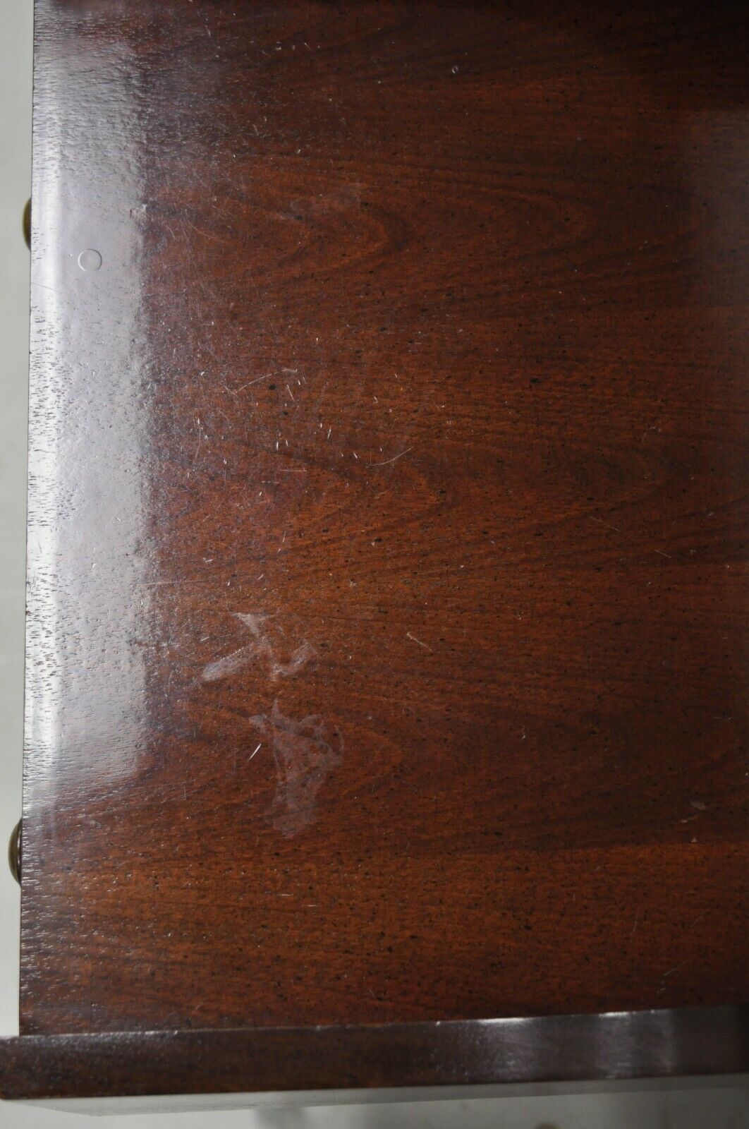 Lane Federal Cherry Wood Nightstand Bedside Table Washstand Backsplash Commode