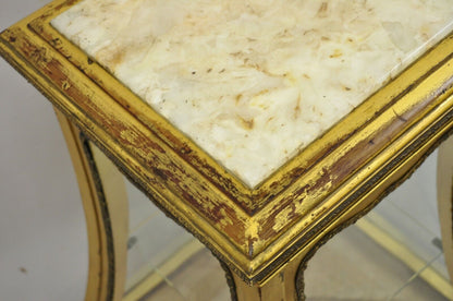 French Empire Wing Cherub Gold Gilt Vitrine Curio Display Cabinet Onyx Pedestal
