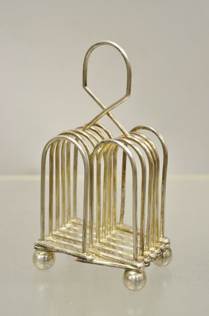 Antique HL & Co Silver Plated Edwardian Folding Expanding Toast Rack Holder