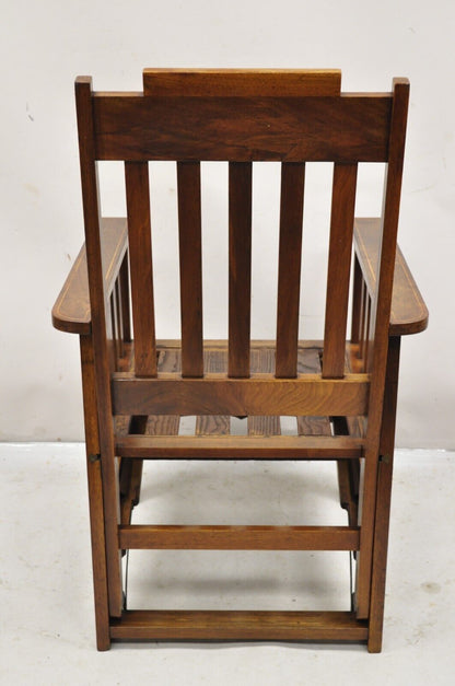 Antique Mahogany Edwardian Mechanical Reclining Morris Chair with Pencil Inlay