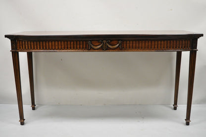 Vintage English George III Style Mahogany 68" Long Sideboard Console Table