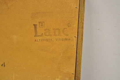Vintage Lane Altavista Mid Century Modern Walnut Frame Modernist 38" Wall Mirror