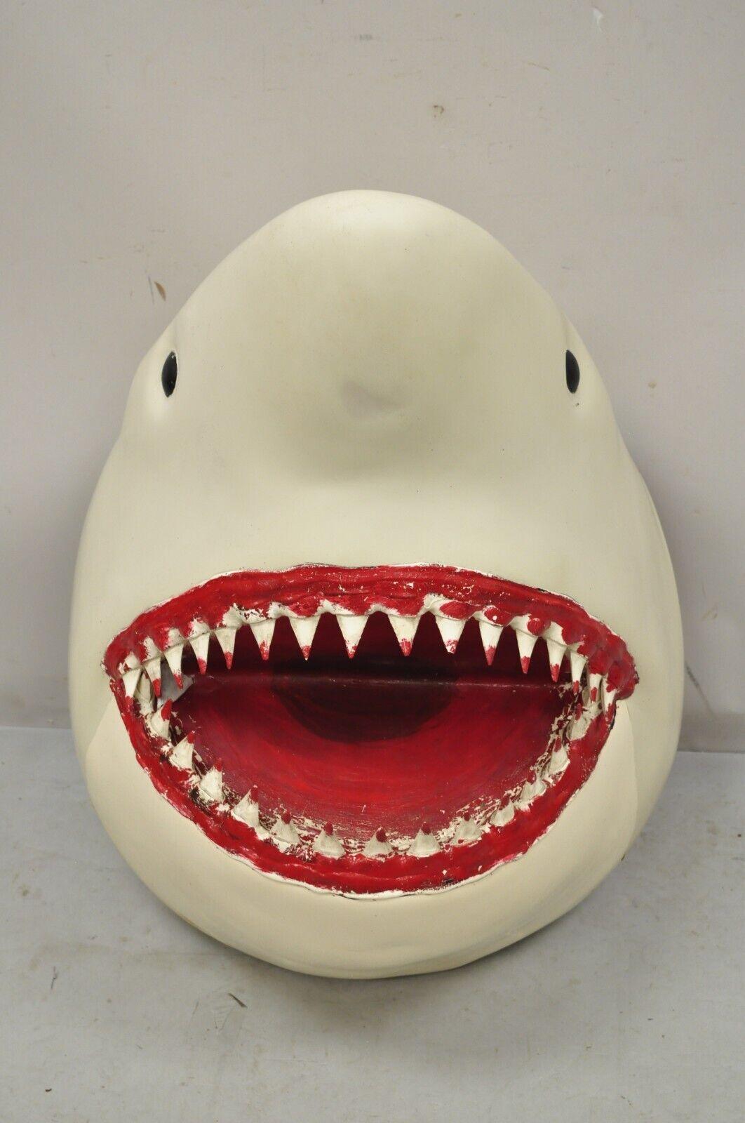 Vintage 23" Molded Rubber Jaws Great White Shark Replica Movie Prop