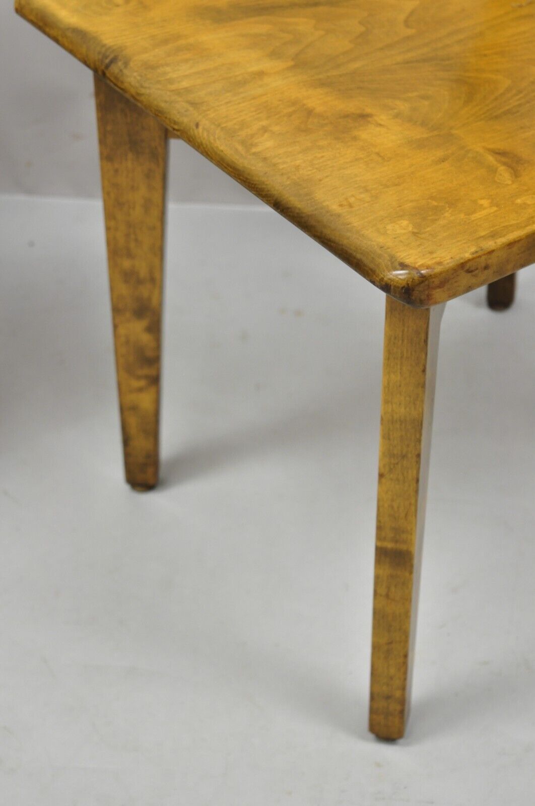 Vintage Gunlocke Mid Century Modern Wooden Side Chairs - a Pair