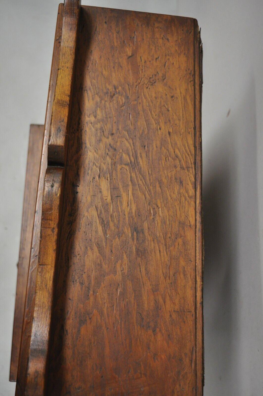 Oak Wood Small Miniature Cupboard Primitive Colonial Kitchen Childs Cabinet