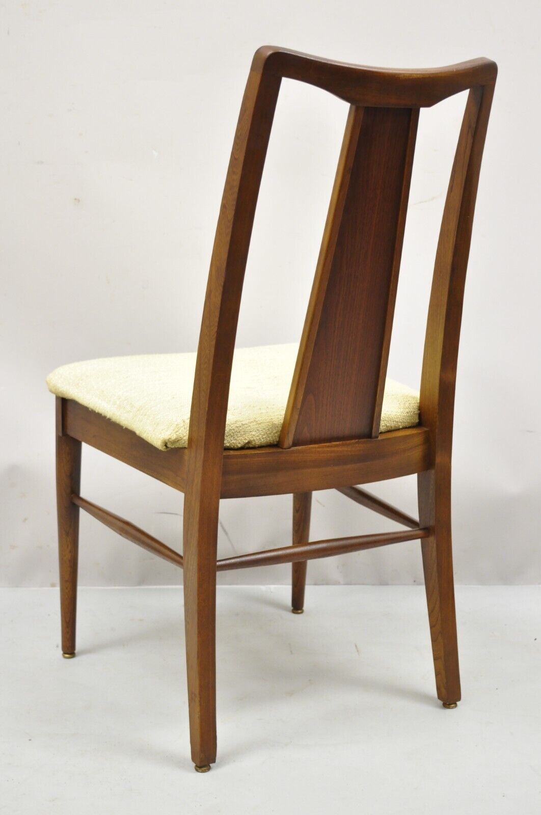 Vintage Mid Century Modern Walnut Cane Back Dining Chairs - Set of 4