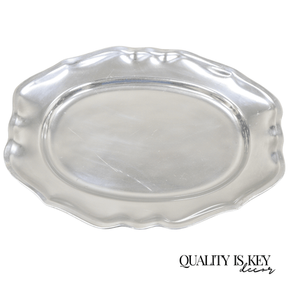 Wilton Mount Joy PA Silver Plated Cast Aluminum 14" Dish Platter Tray