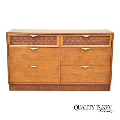 Lane Percepton Altavista Walnut 6 Drawer Dresser with Laminate Top