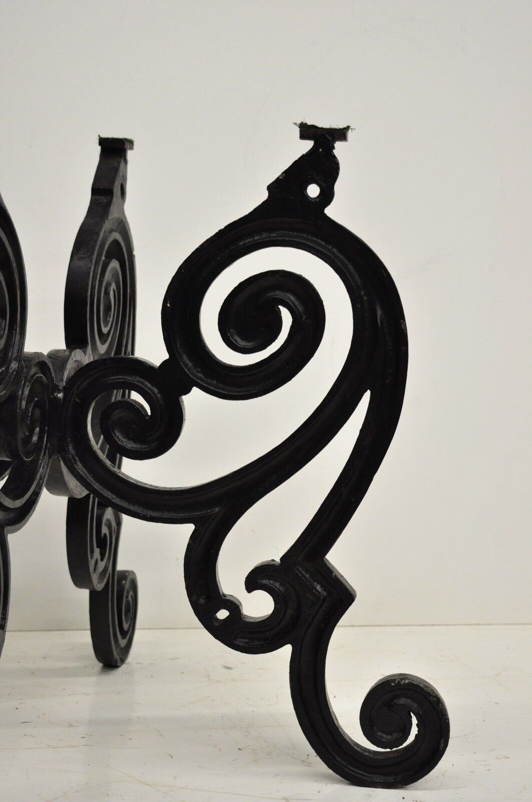 Cast Iron French Pastry Style Scrolling "Butterfly" Dining Table Pedestal Base