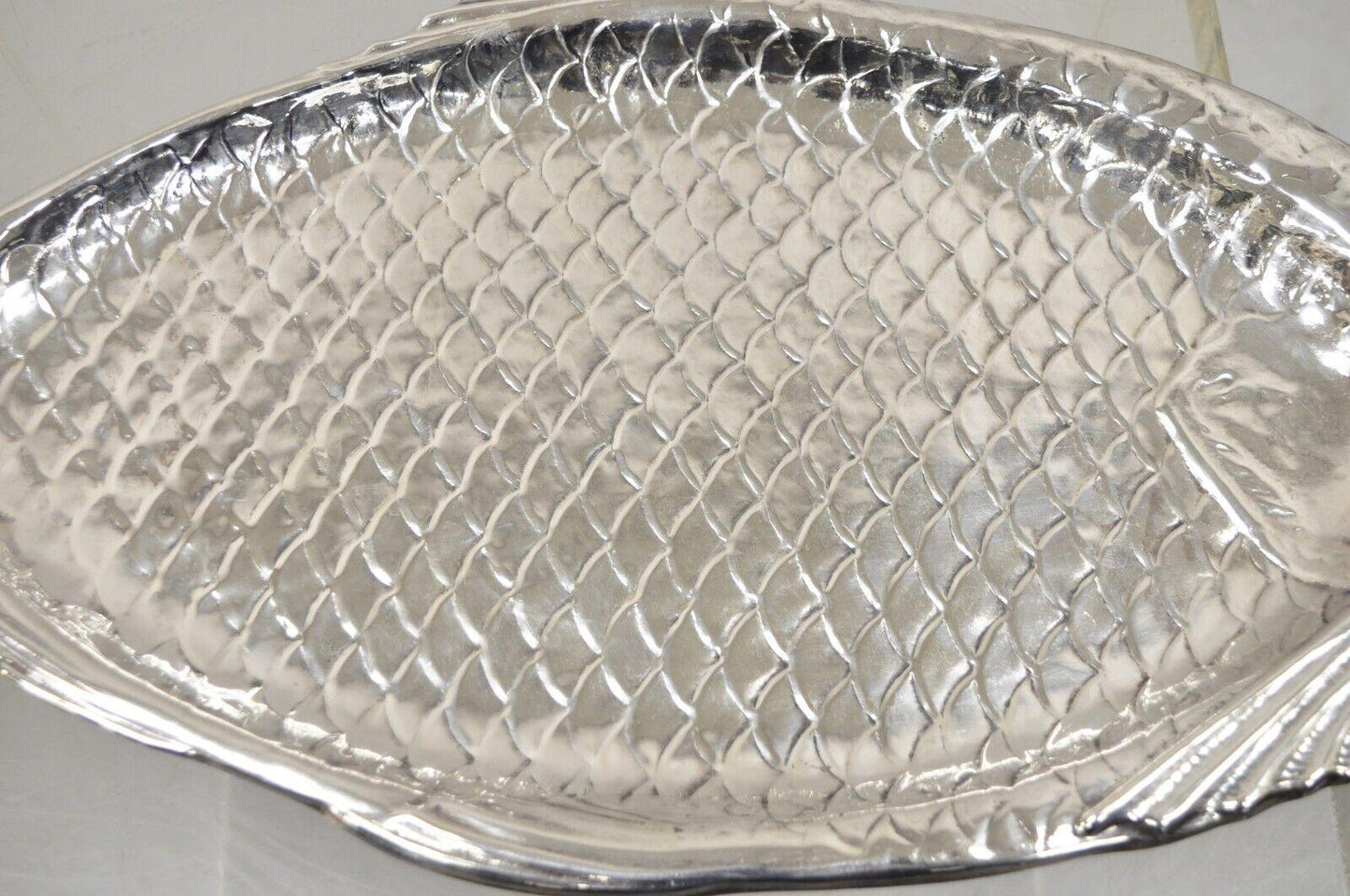 Vintage Reed & Barton Silver Plated 22" Modern Fish Platter Tray