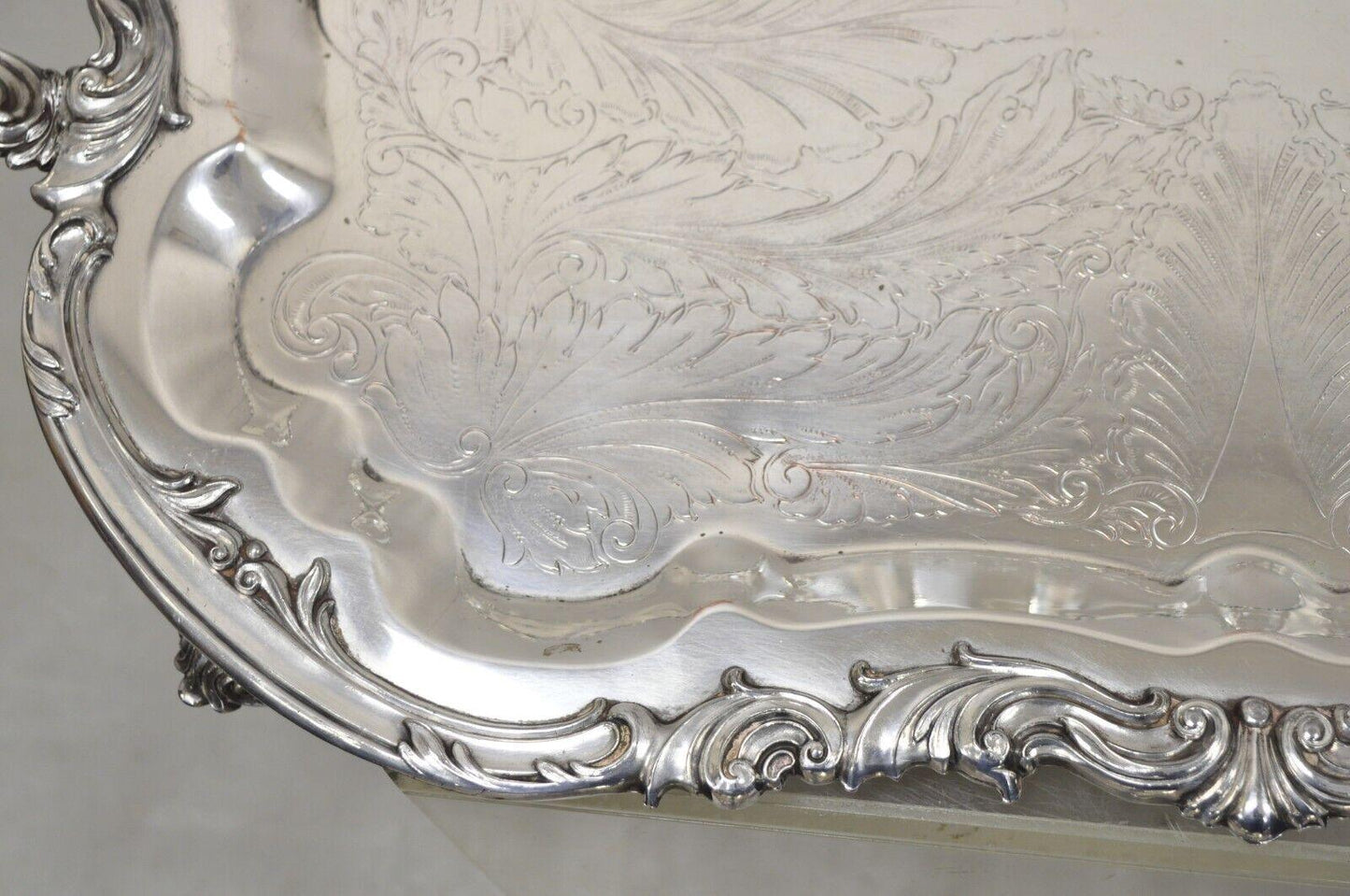 Vintage FB Rogers Silver Co 2377 Silver Plated 29" Serving Platter Tray