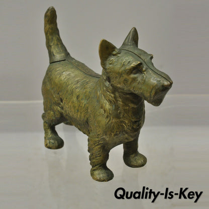 Vintage Brass Bronze Victorian Style 11" Scottie Scottish Terrier Dog Door Stop