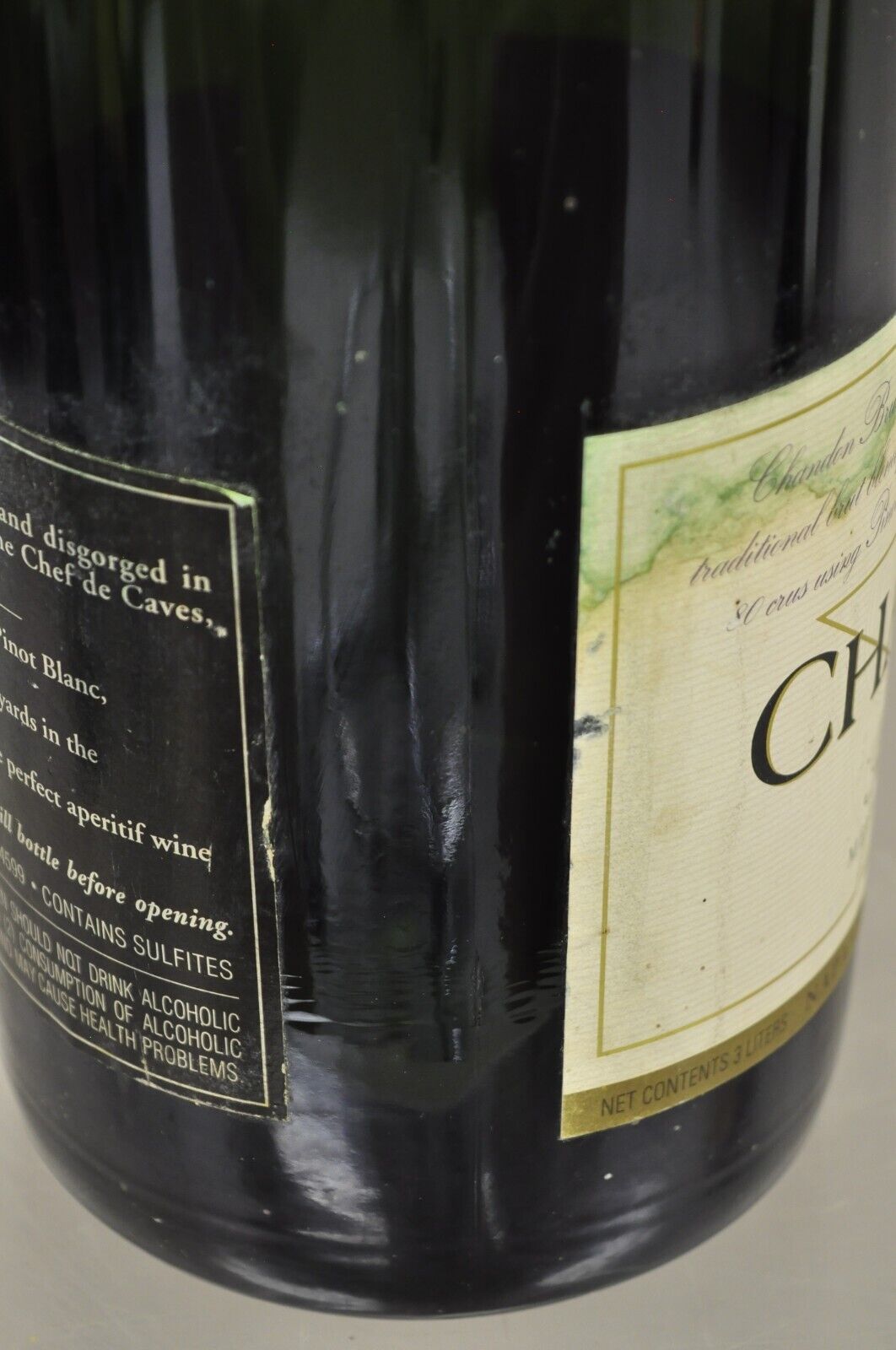 Chandon Brut Cuvee Chardonnay Vintage Display Dummy Wine Champagne Bottle