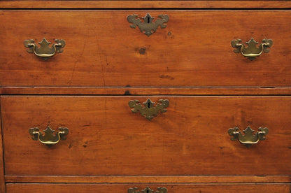 Antique 18th Century Georgian Mahogany Highboy Tall Chest 9 Drawer Dresser